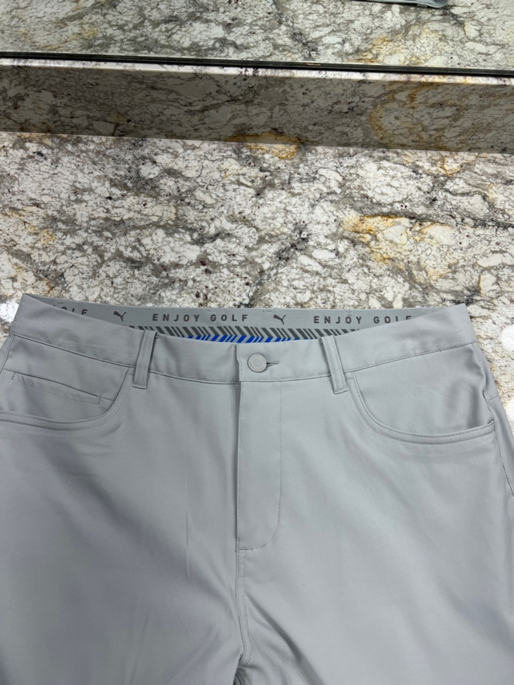 Puma Light Gray Performance Pants - Picture 4 of 17